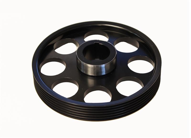 Hyundai Genesis Coupe Crank Pulley - Torque Solution - Lightweight - Black - `10-`27